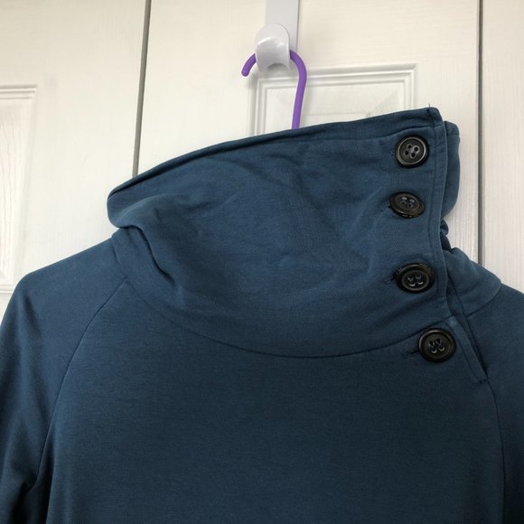 edc by esprit blue cowl sweatshirt - Picture 2 of 5